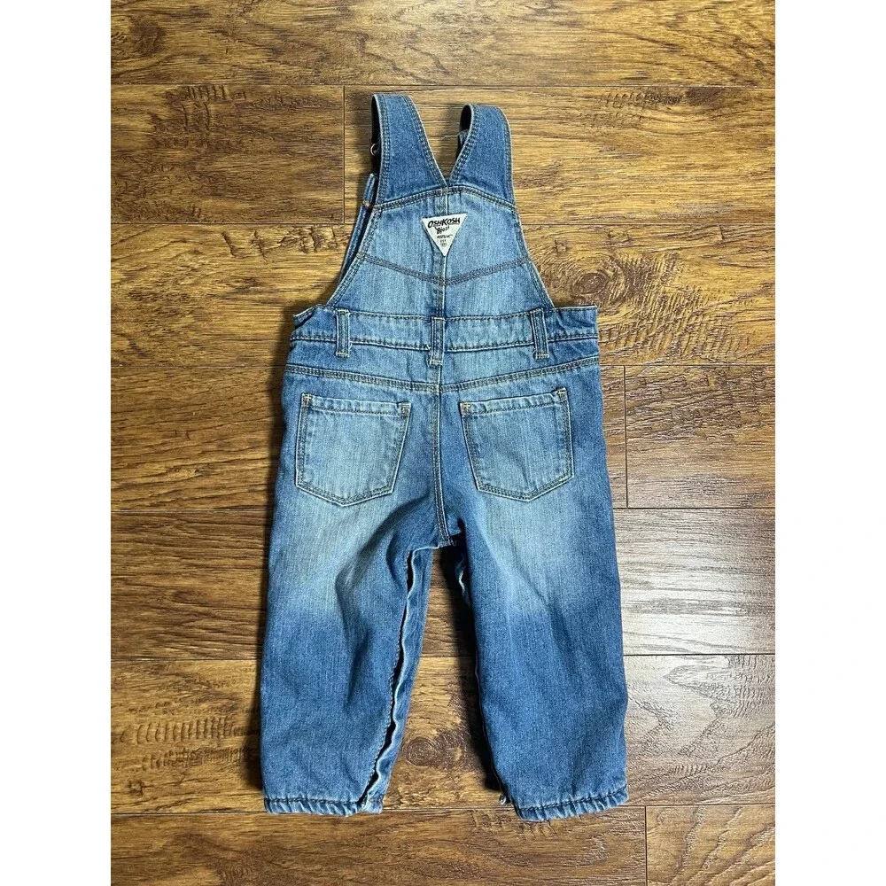 Osh Kosh B’ Gosh Overalls Denim Jeans Toddler Size 18 Months